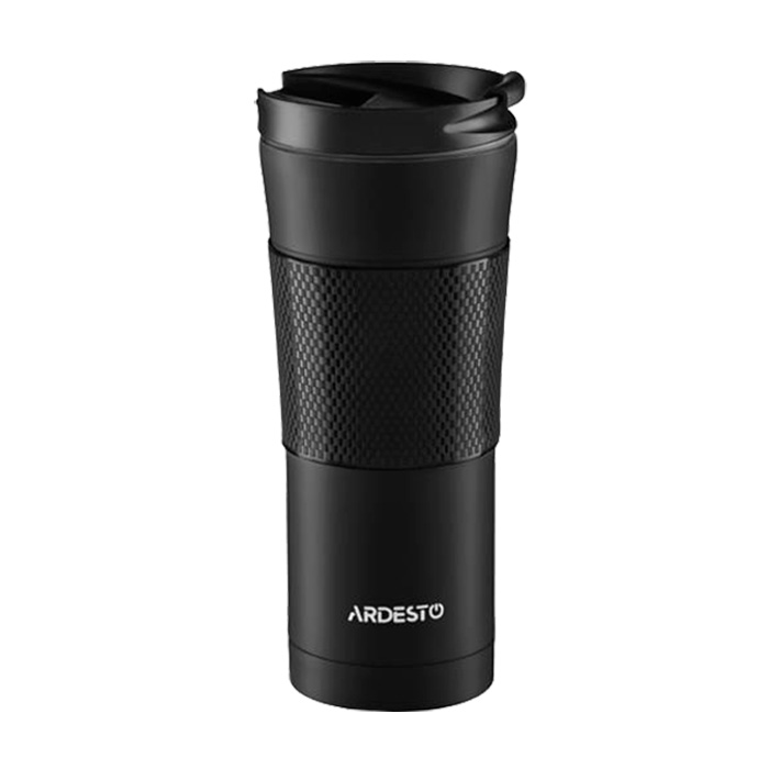 Термокухоль Ardesto To Go неіржавна сталь, чорна, 450 мл (AR2645SMB)