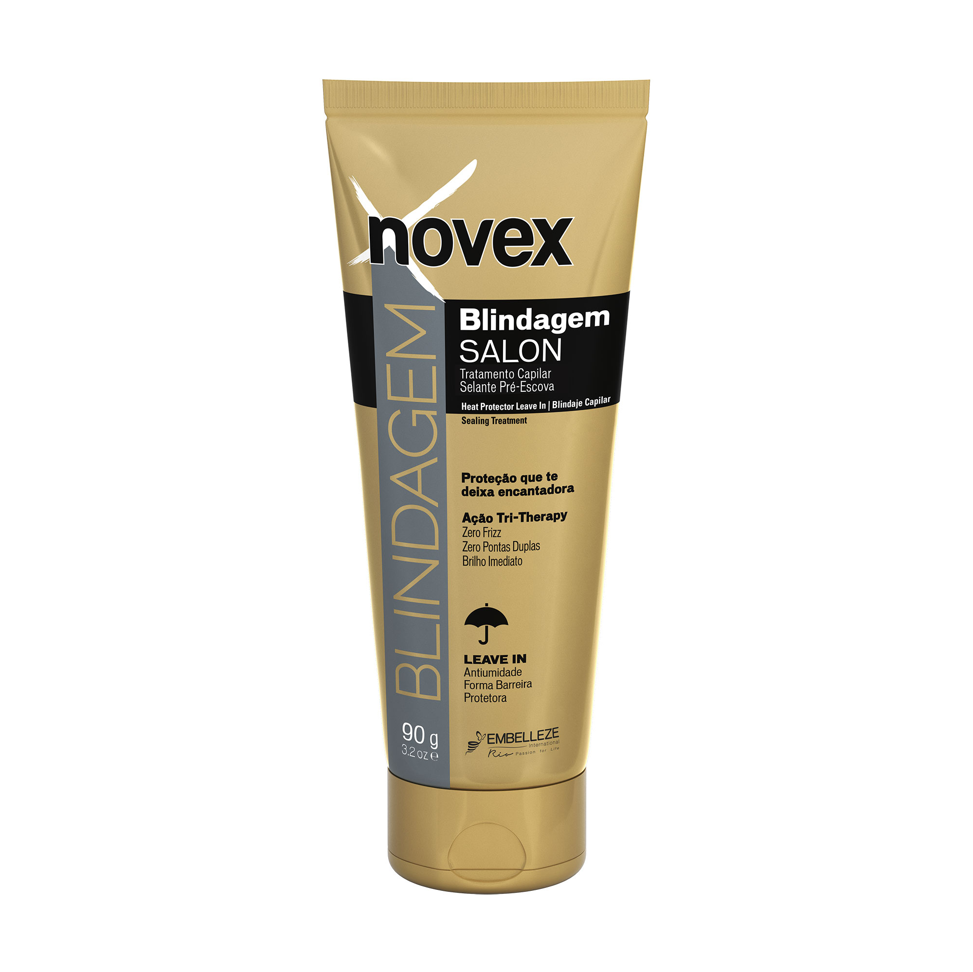 Термозахисний крем для волосся Novex Blindagem Salon Thermal Protector Leave-In, 90 г