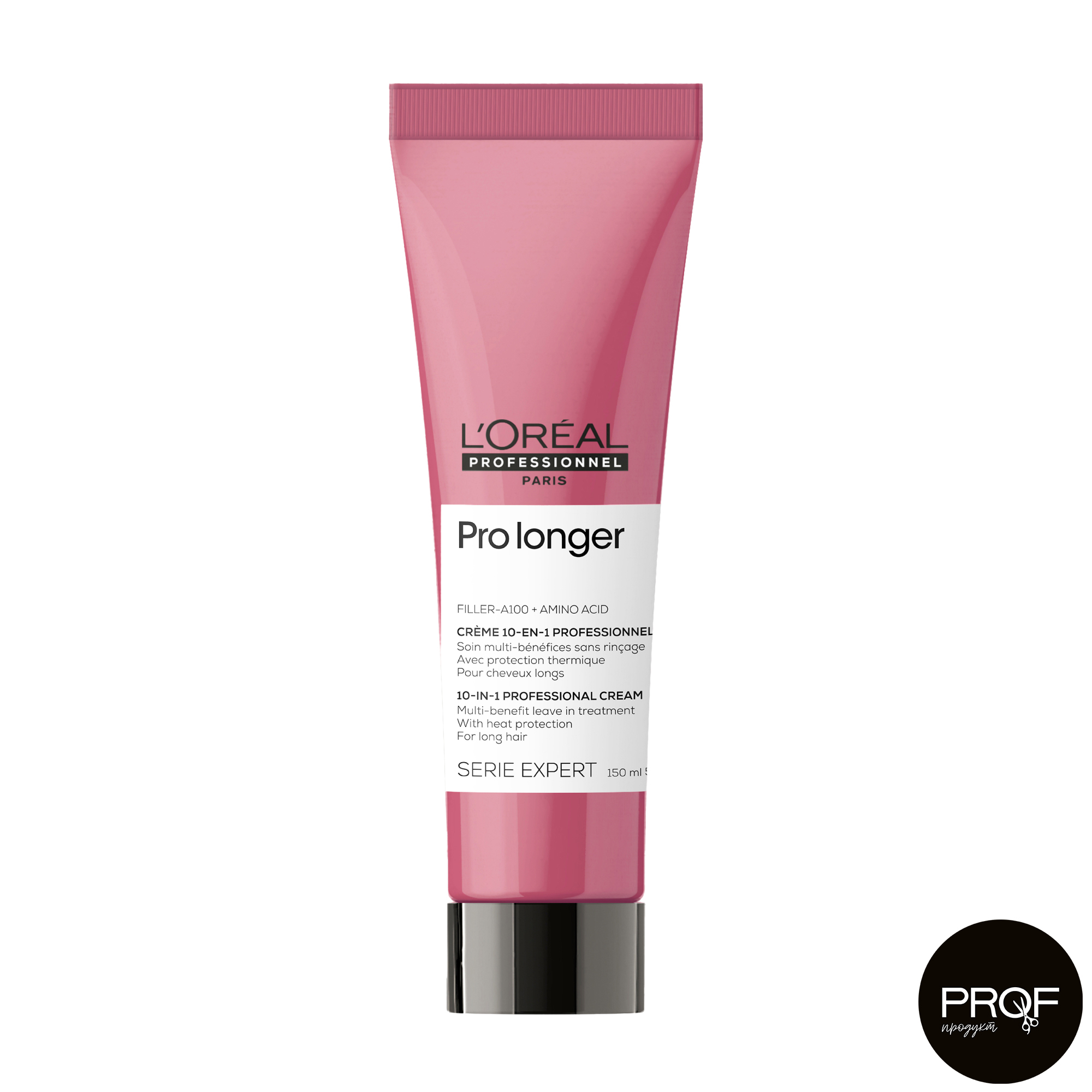 Термозахисний крем L'Oreal Professionnel Pro Longer для відновлення щільності поверхні волосся по довжині, 150 м