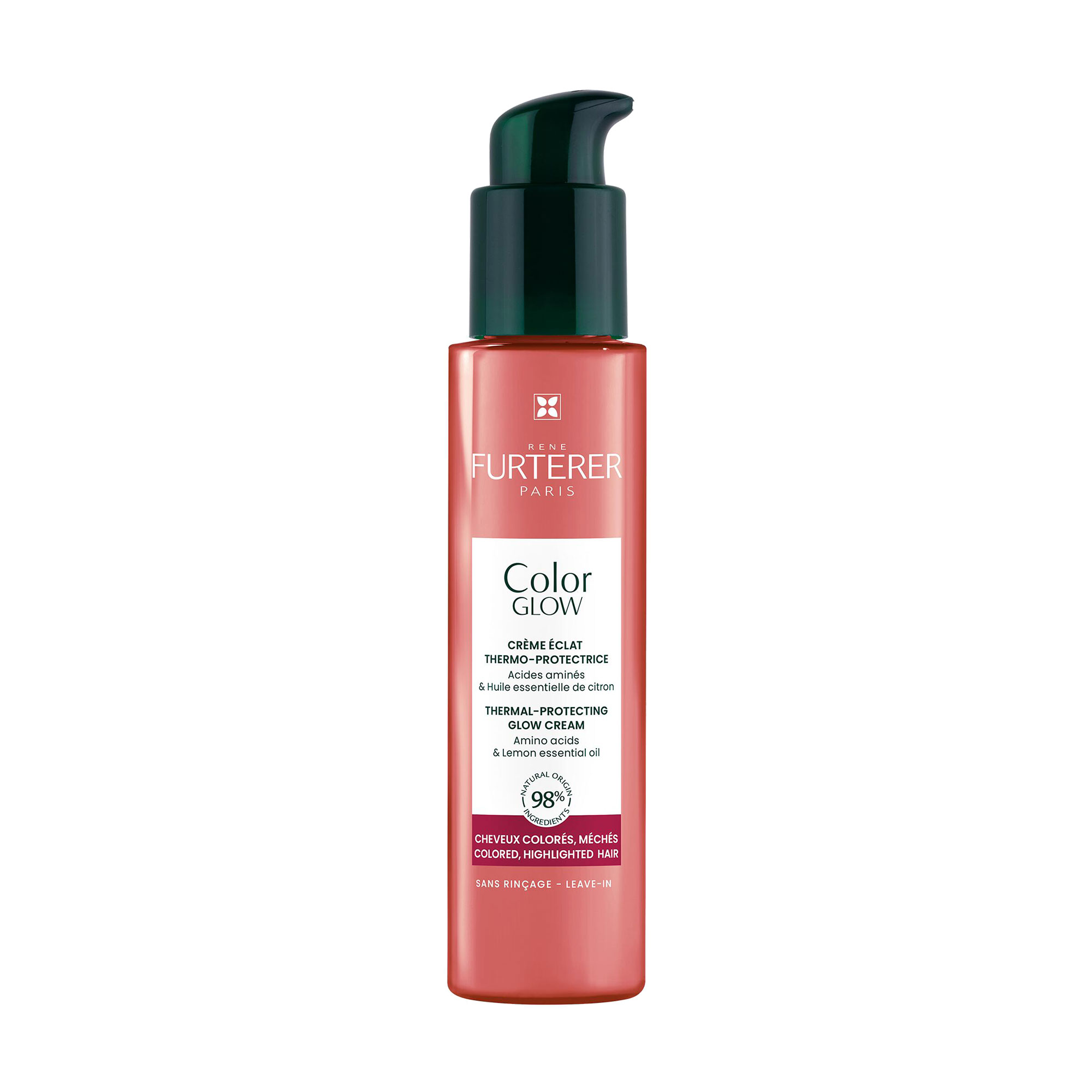 Термозахисний крем Rene Furterer Color Glow Thermal-Protecting Glow Cream для фарбованого та освітленого волосся, 100 мл