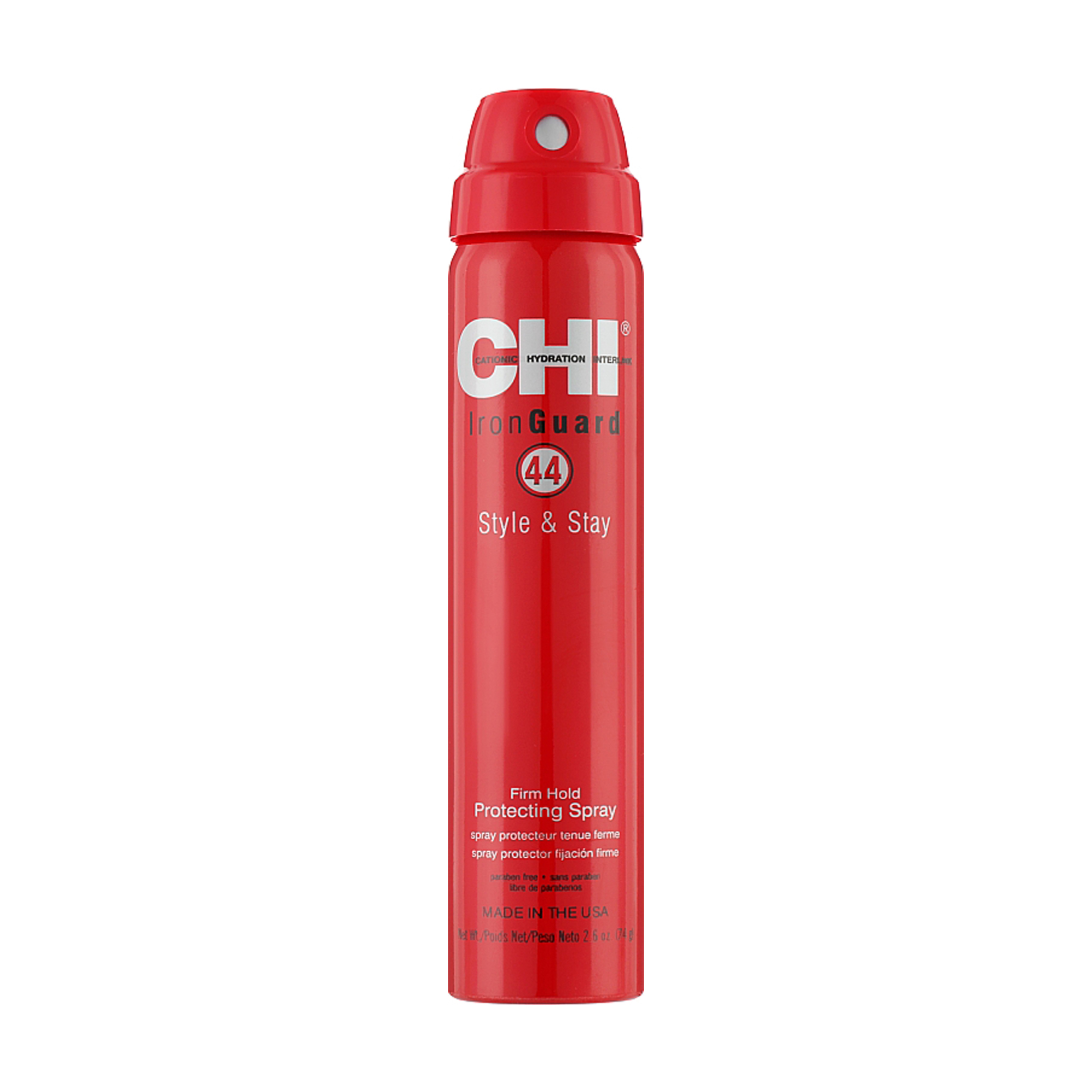 Термозахисний лак для волосся CHI 44 Iron Guard Style &amp; Stay Firm Hold Protecting Spray сильної фіксації, 74 г