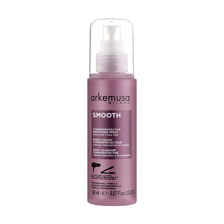 Термозахисний спрей Arkemusa Smooth Spray для кучерявого та неслухняного волосся, 150 мл