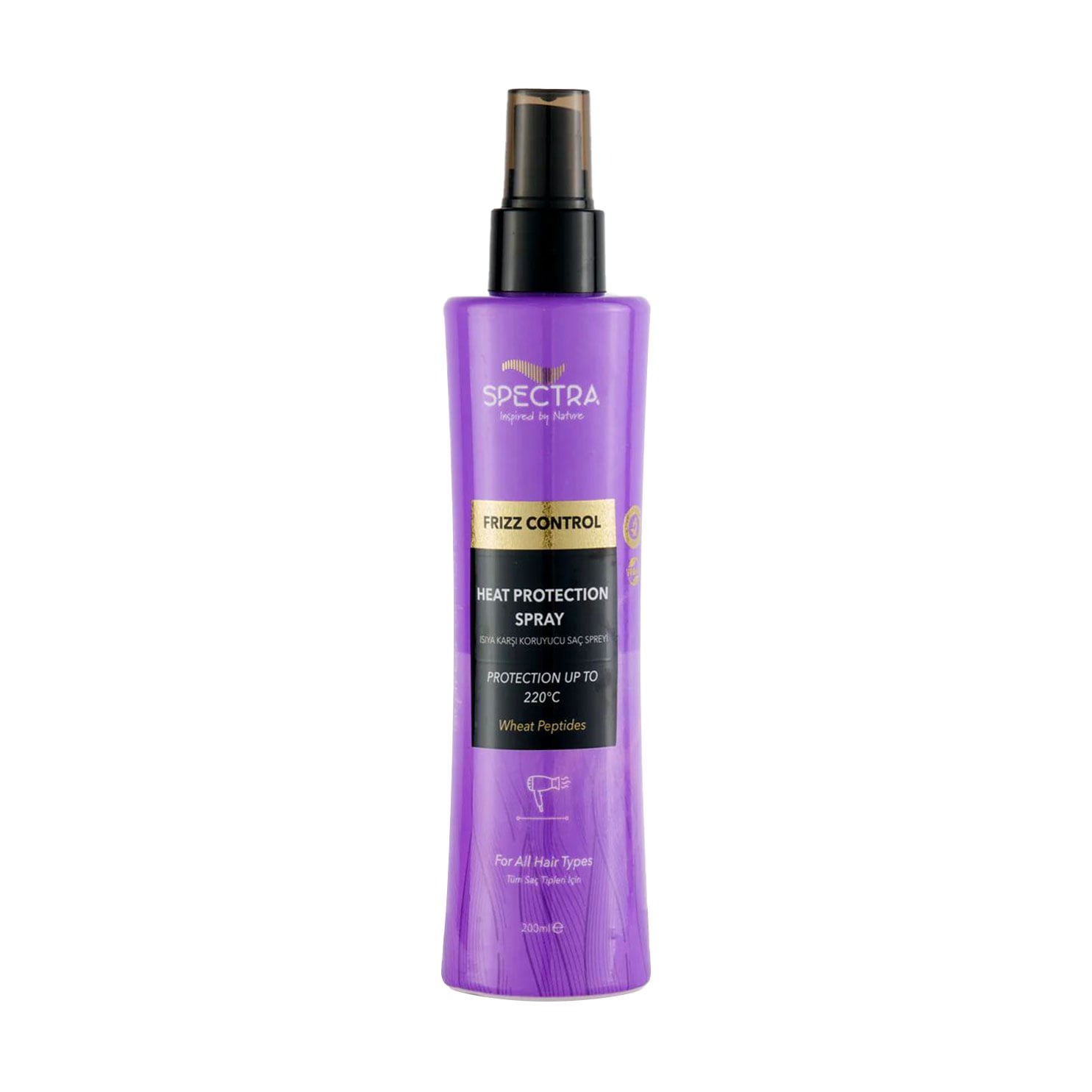 Термозахисний спрей для волосся SPECTRA Frizz Control Heat Protection Spray, 200 мл