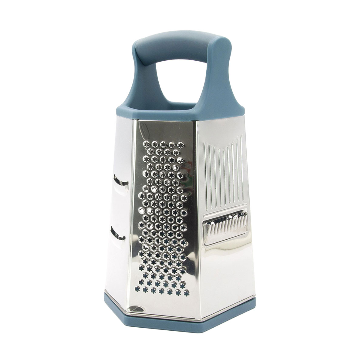 Тертка Lessner Sky Blue 6 граней, з пластиковою ручкою (10097)
