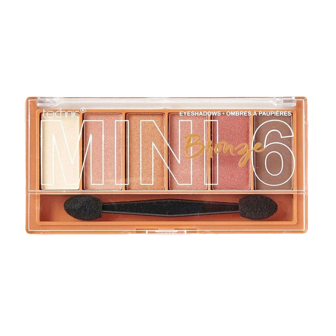 Тіні для повік technic Mini 6 Eyeshadow Palette, Bronze, 7.2 г