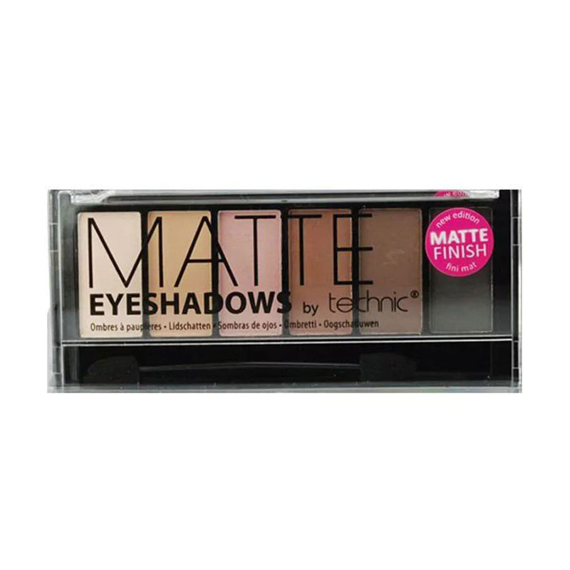 Тіні для повік technic Mini 6 Eyeshadow Palette, Matte Nudes, 7.2 г