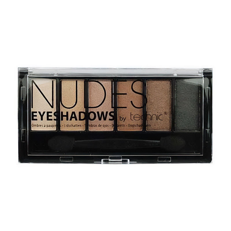 Тіні для повік technic Mini 6 Eyeshadow Palette, Nudes, 7.2 г