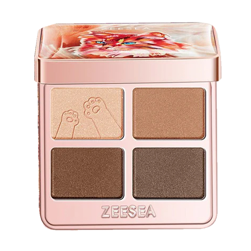 Тіні для повік Zeesea Colorful Animal Four-Color Eyeshadow X06, 3.5 г
