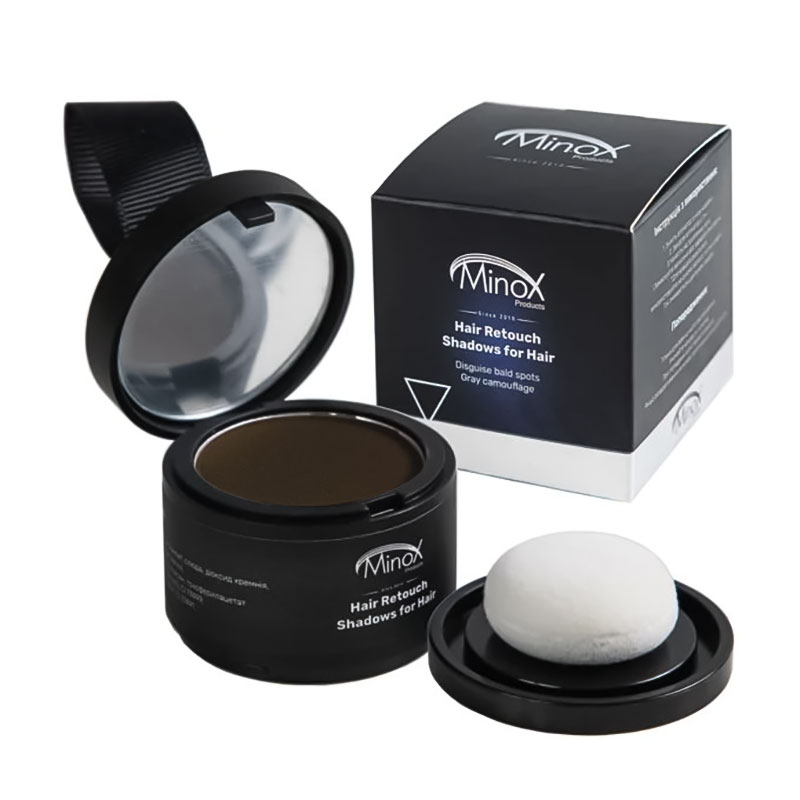 Тіні-камуфляж для зон порідіння Minox Hair Retouch Shadows for Hair, Dark Brown, 4 г