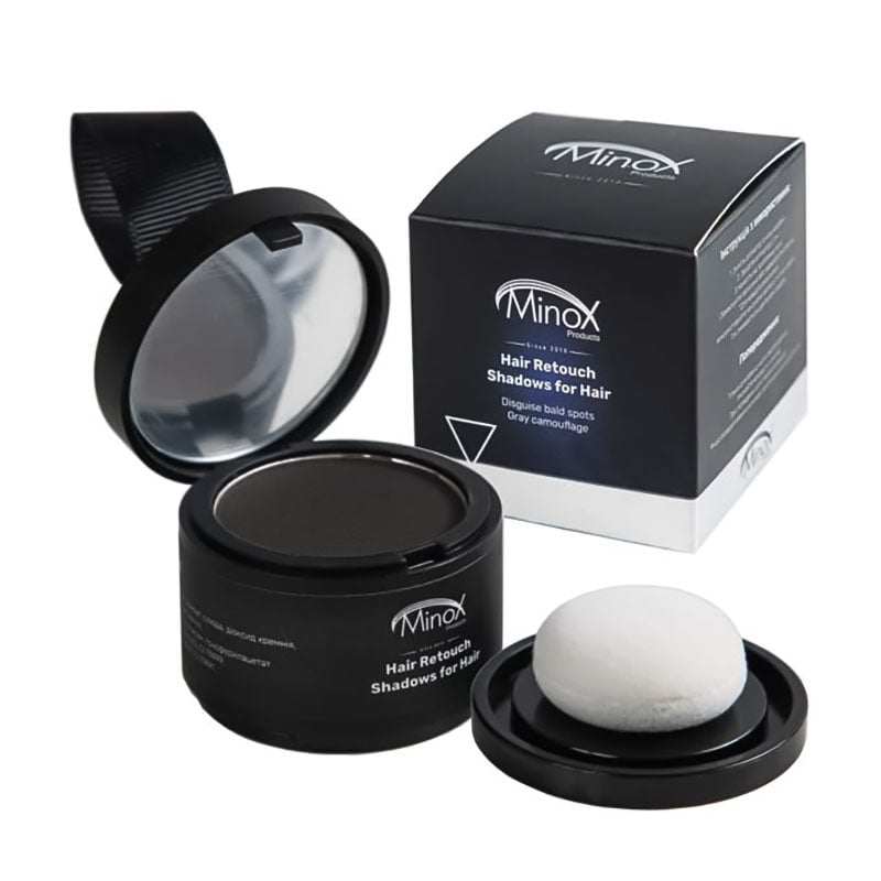 Тіні-камуфляж для зон порідіння Minox Hair Retouch Shadows for Hair, Black, 4 г
