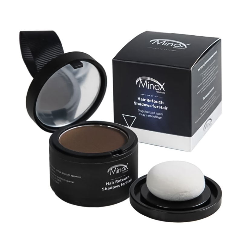 Тіні-камуфляж для зон порідіння Minox Hair Retouch Shadows for Hair, Medium Brown, 4 г