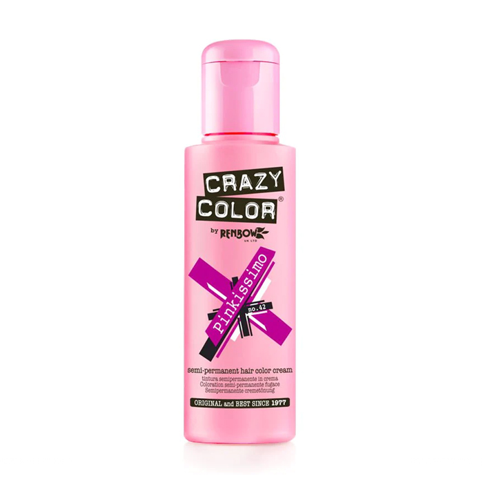 Тінт-фарба для волосся Crazy Color Semi Permanent Hair Color Cream 42 Pinkissimo, 100 мл