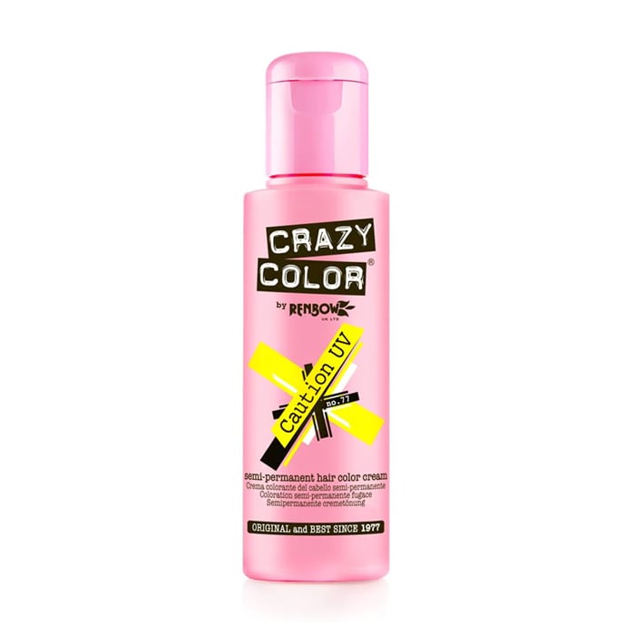 Тінт-фарба для волосся Crazy Color Semi Permanent Hair Color Cream 77 Caution UV, 100 мл
