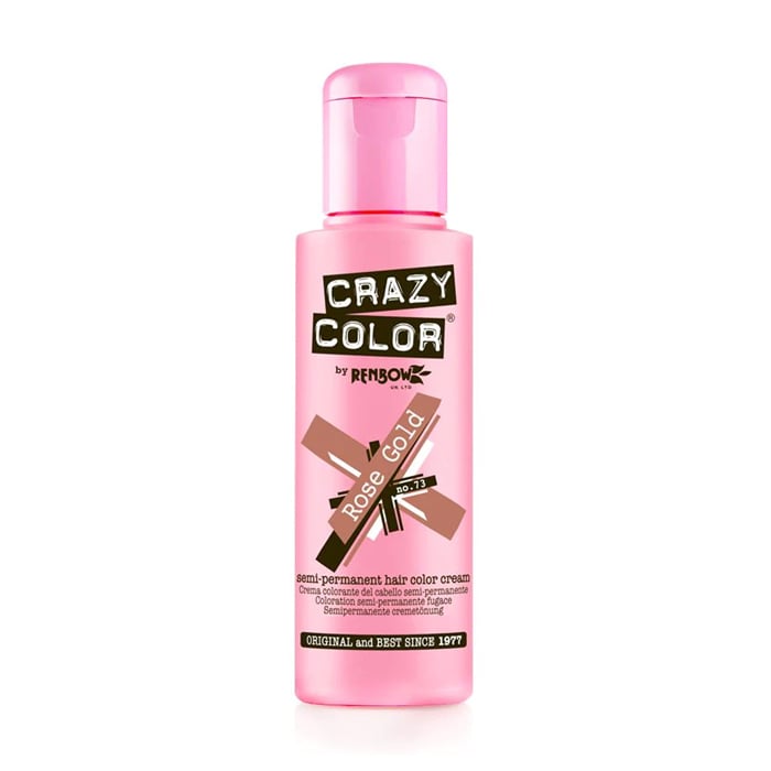 Тінт-фарба для волосся Crazy Color Semi Permanent Hair Color Cream 73 Rose Gold, 100 мл