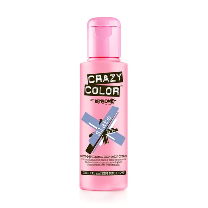Тінт-фарба для волосся Crazy Color Semi Permanent Hair Color Cream 74 Slate, 100 мл