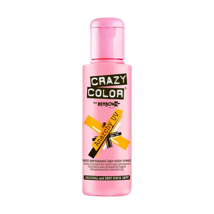 Тінт-фарба для волосся Crazy Color Semi Permanent Hair Color Cream 76 Anarchy UV, 100 мл
