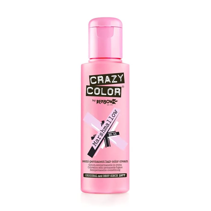 Тінт-фарба для волосся Crazy Color Semi Permanent Hair Color Cream 64 Marshmallow, 100 мл