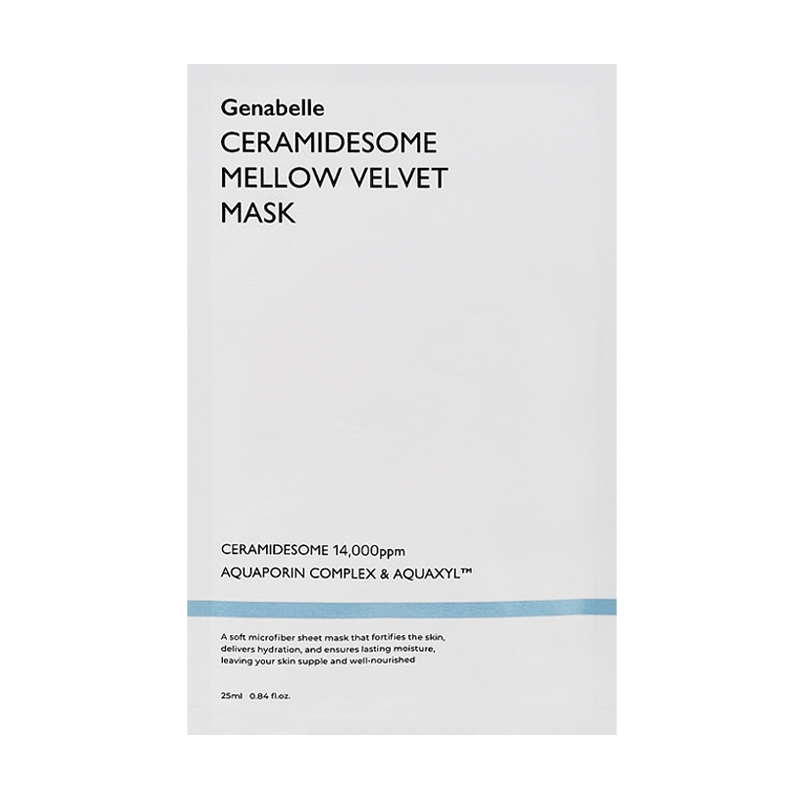 Тканинна маска для інтенсивного зволоження та відновлення обличчя Genabelle Ceramidesome Mellow Velet Mask, 25 мл