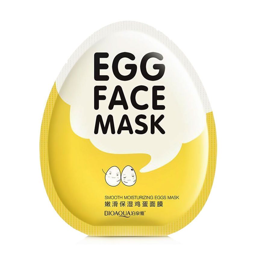 Тканинна маска для обличчя Bioaqua Egg Face Mask з екстрактом яєчного жовтка, 30 г