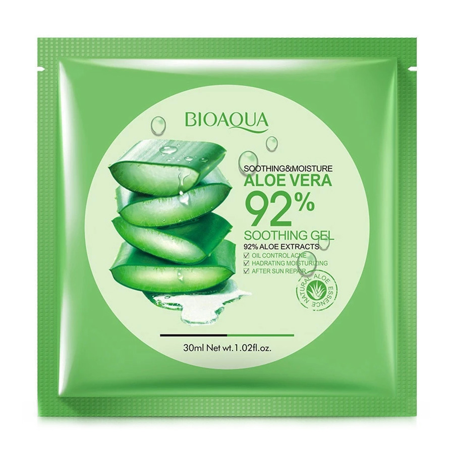 Тканинна маска для обличчя Bioaqua Soothing &amp; Moisture Aloe Vera 92% з алое вера, 30 г