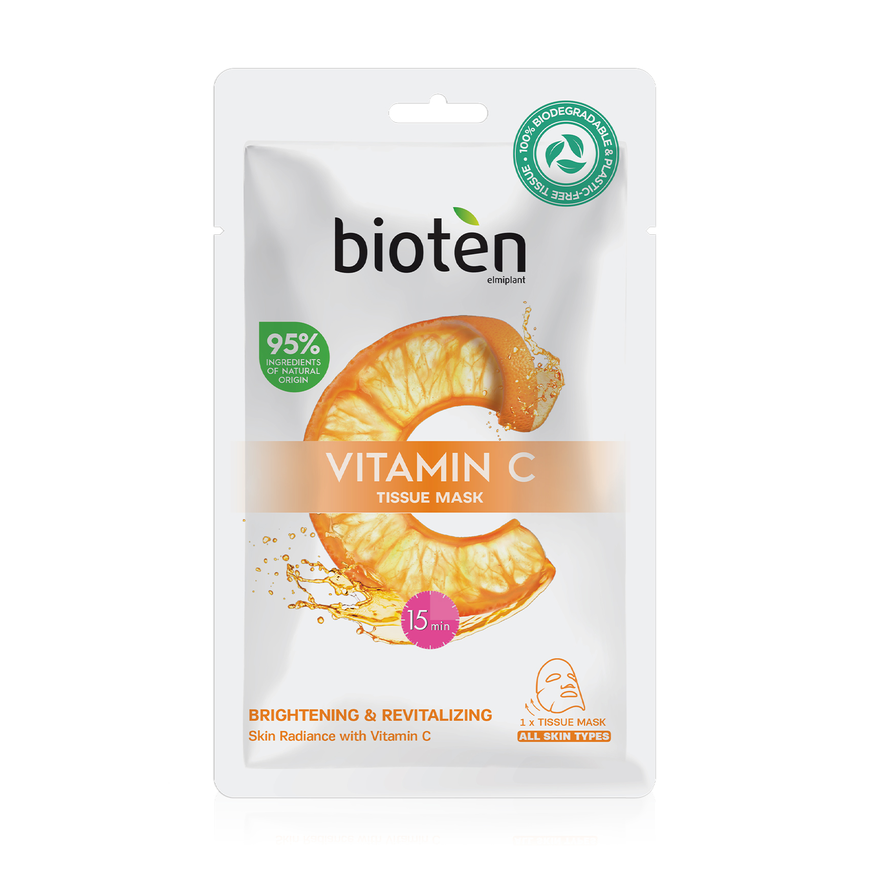 Тканинна маска для обличчя Bioten Vitamin C Tissue Mask, 20 мл