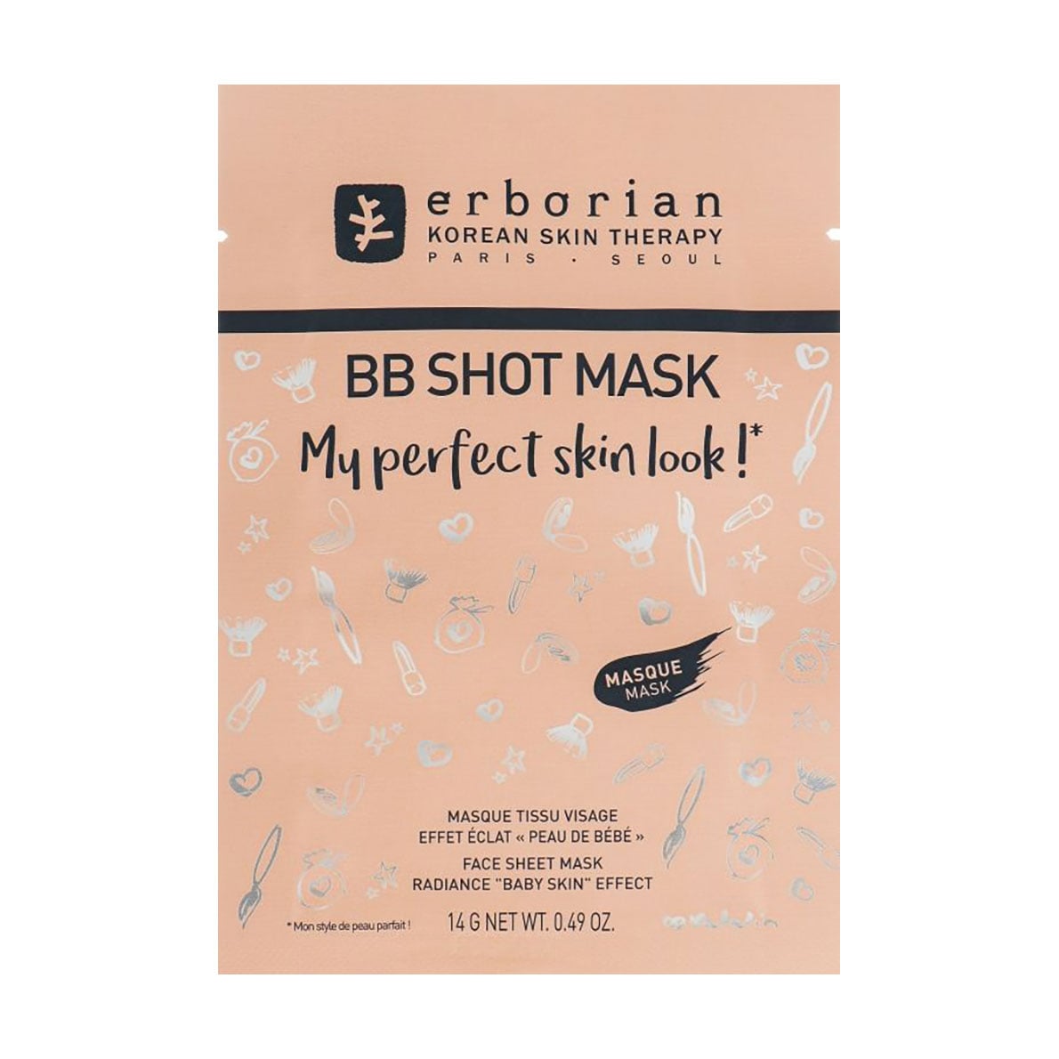 Тканинна маска для обличчя Erborian BB Shot Mask, 14 г