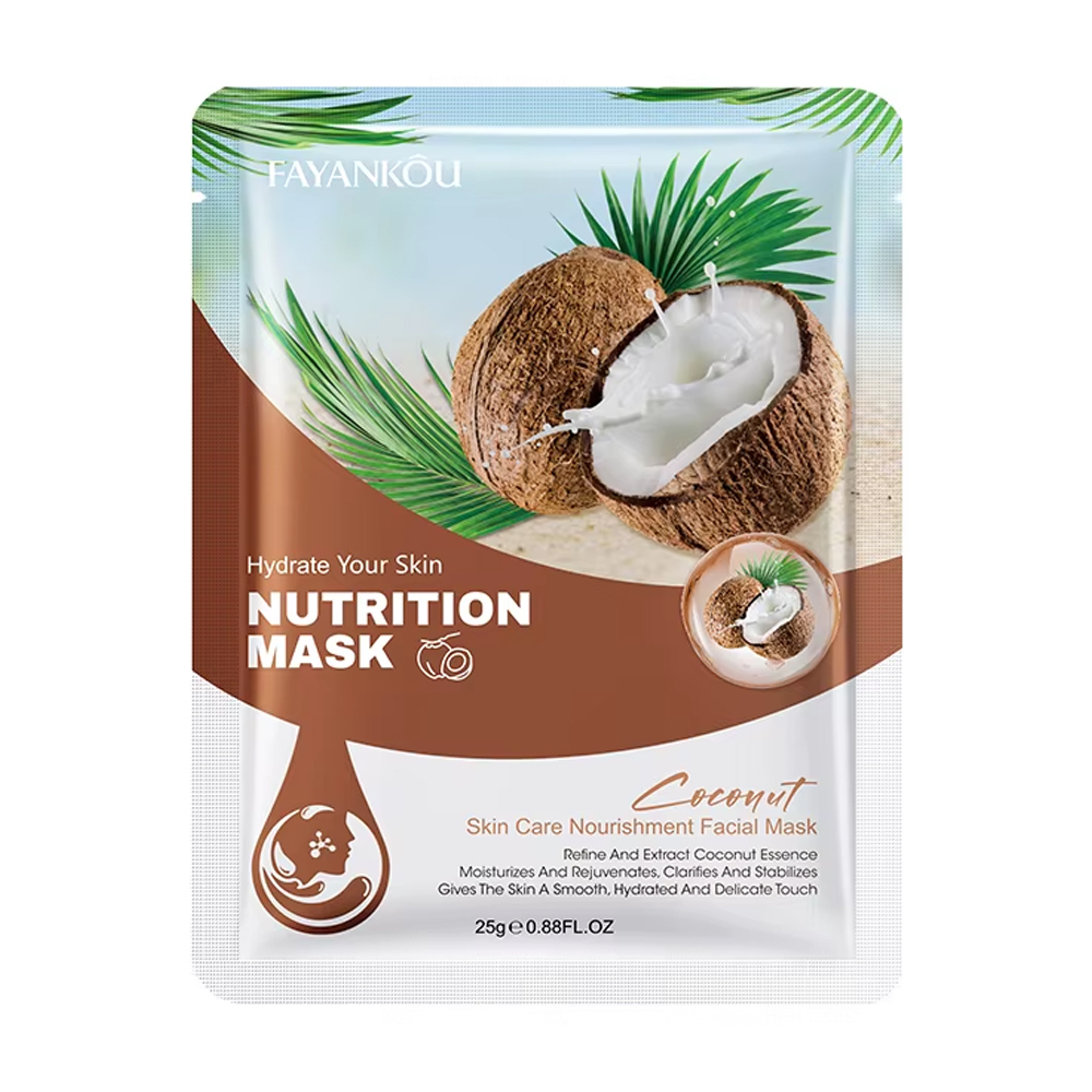 Тканинна маска для обличчя Fayankou Coconut Skin Care Nourishing Facial Mask, 25 г