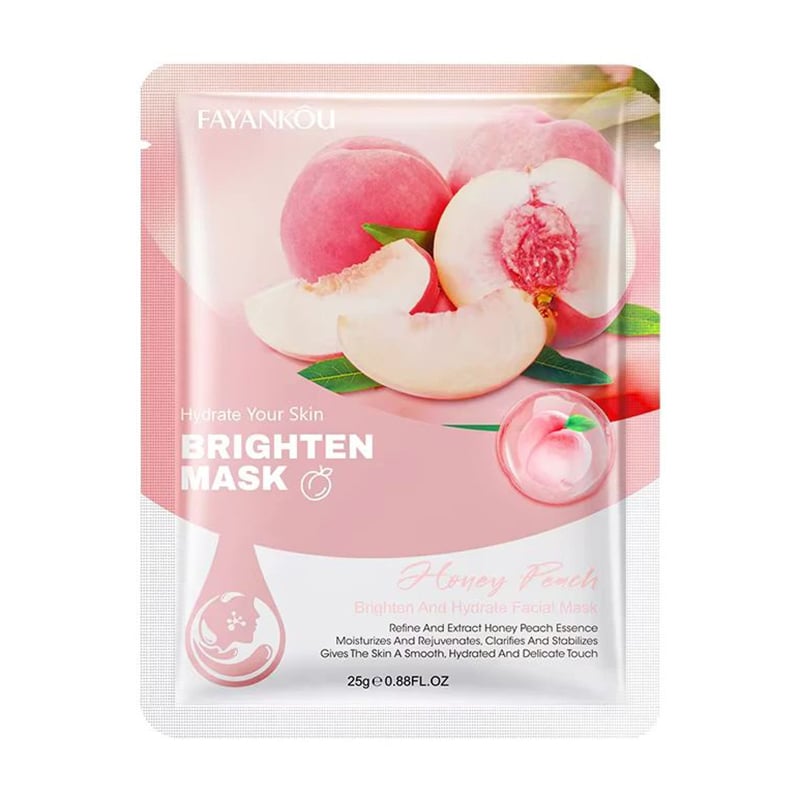 Тканинна маска для обличчя Fayankou Honey Peach Brighten and Hydrate Facial Mask, 25 г