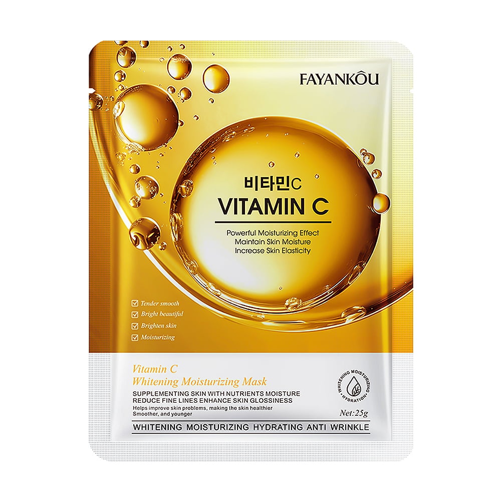 Тканинна маска для обличчя Fayankou Vitamin C Whitening Moisturizing Mask, 25 г