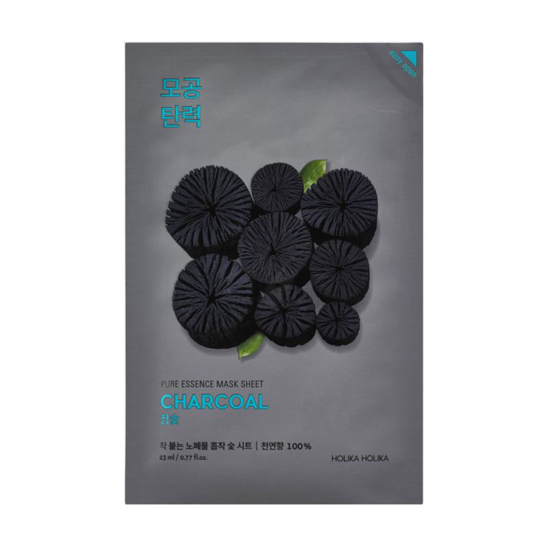 Тканинна маска для обличчя Holika Holika Pure Essence Mask Sheet, Charcoal, 23 мл