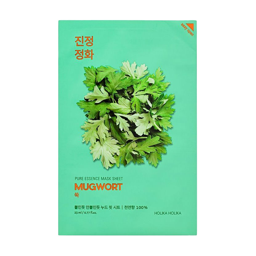 Тканинна маска для обличчя Holika Holika Pure Essence Mask Sheet, Mugwort, 23 мл