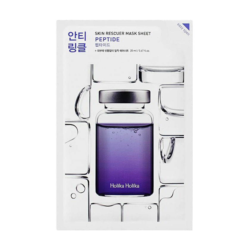 Тканинна маска для обличчя Holika Holika Skin Rescuer Mask Sheet, Peptide, 20 мл