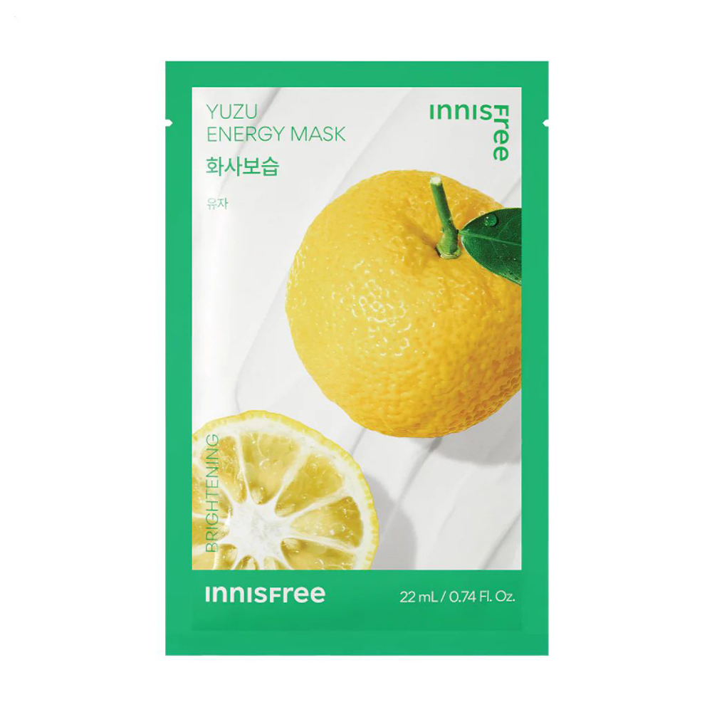 Тканинна маска для обличчя Innisfree Yuzu Energy Mask, 22 мл
