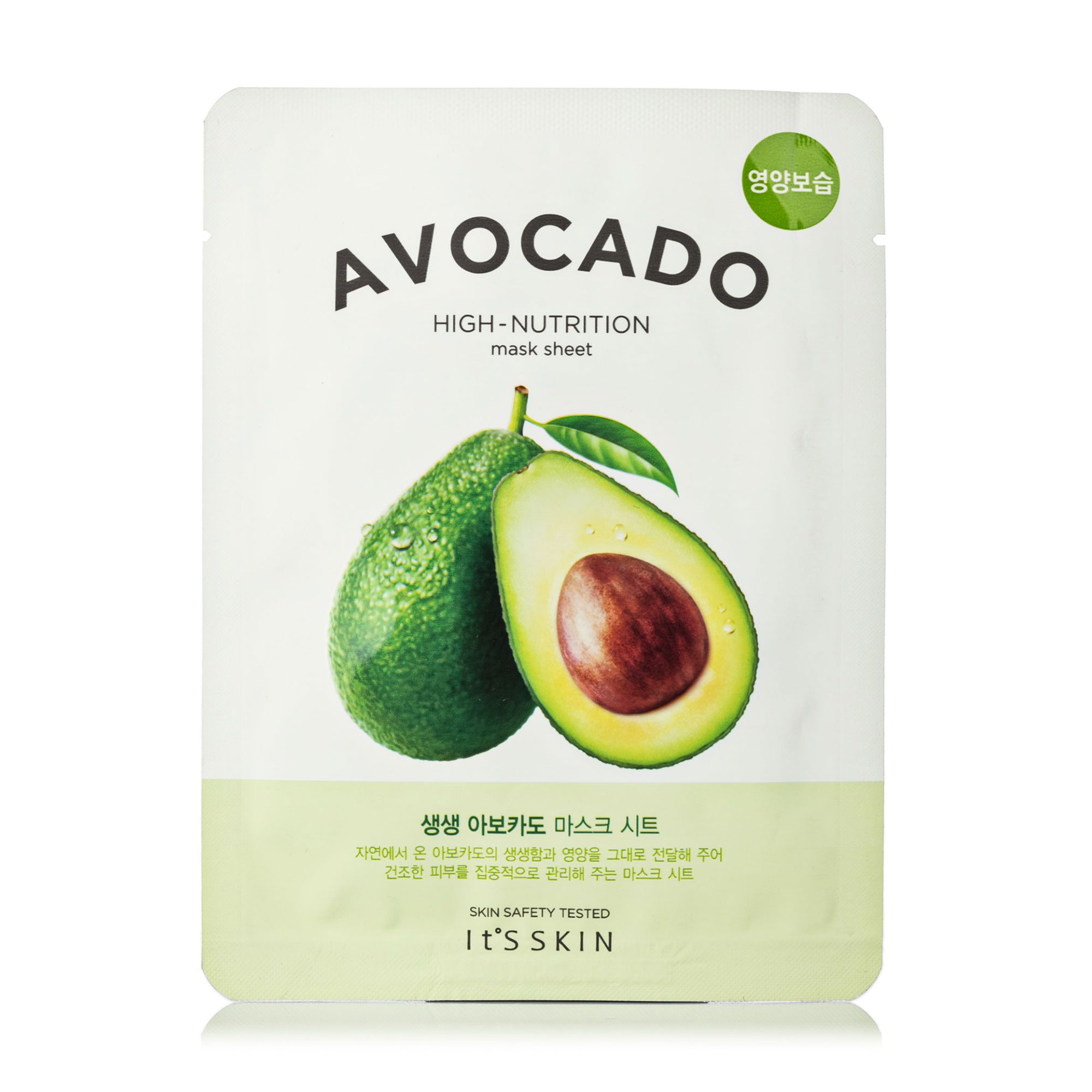 Тканинна маска для обличчя It's Skin The Fresh Avocado Mask Sheet з авокадо, 21 г