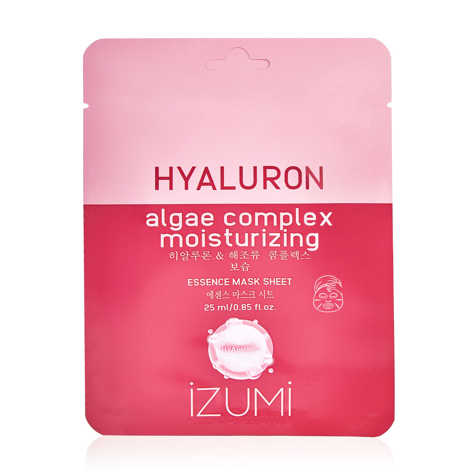 Тканинна маска для обличчя IZUMI Hyaluron &amp; Algae Complex Essence Mask, 25 г