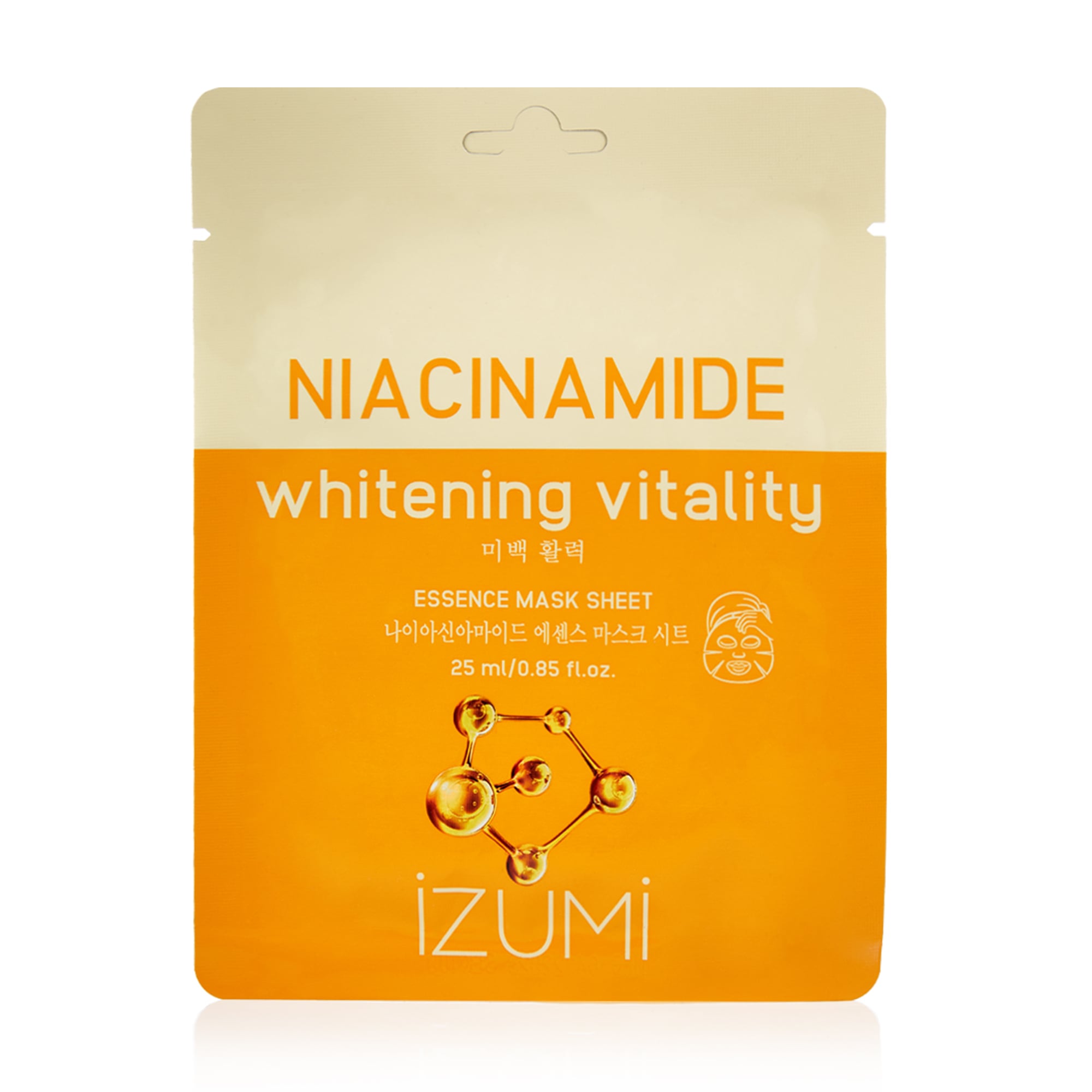 Тканинна маска для обличчя IZUMI Niacinamide Essence Mask з ніацинамідом, 25 мл