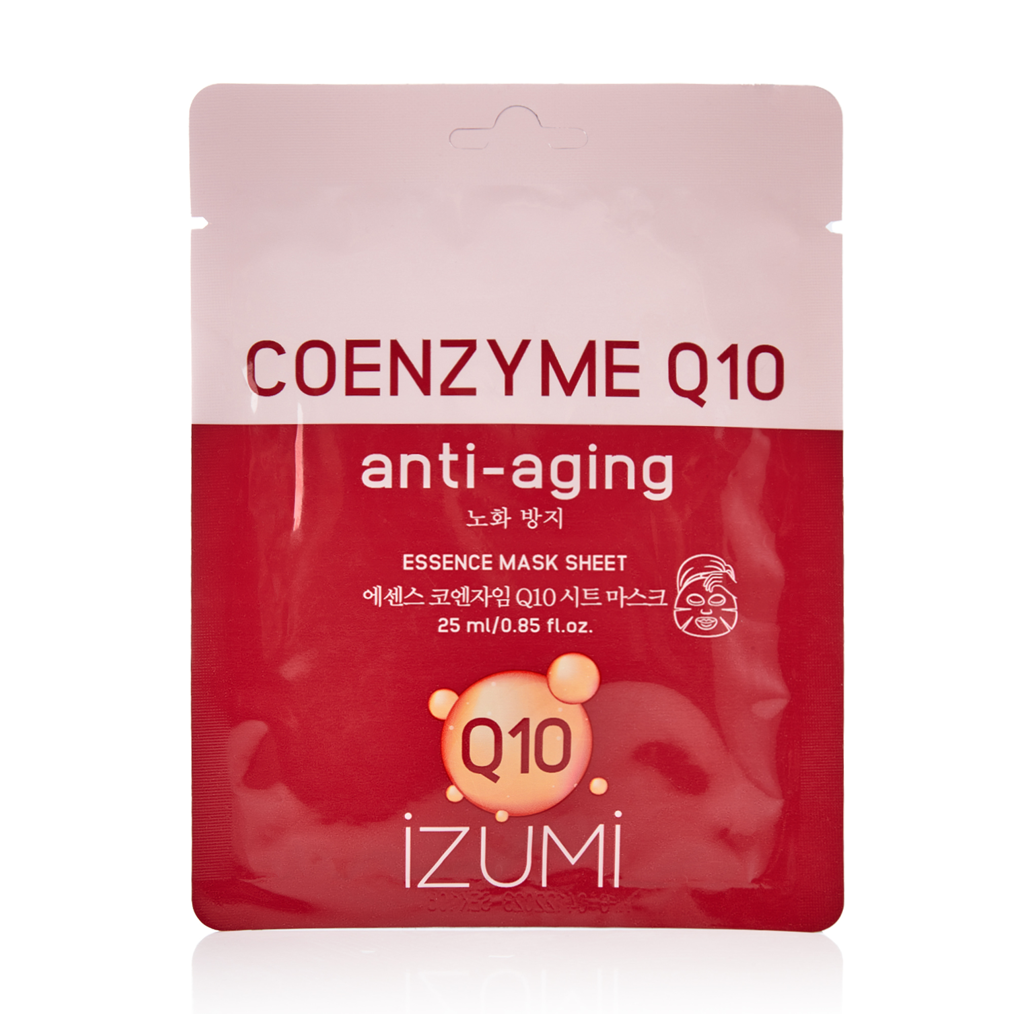 Тканинна маска для обличчя IZUMI Q10 Essence Mask з коензимом, 25 мл