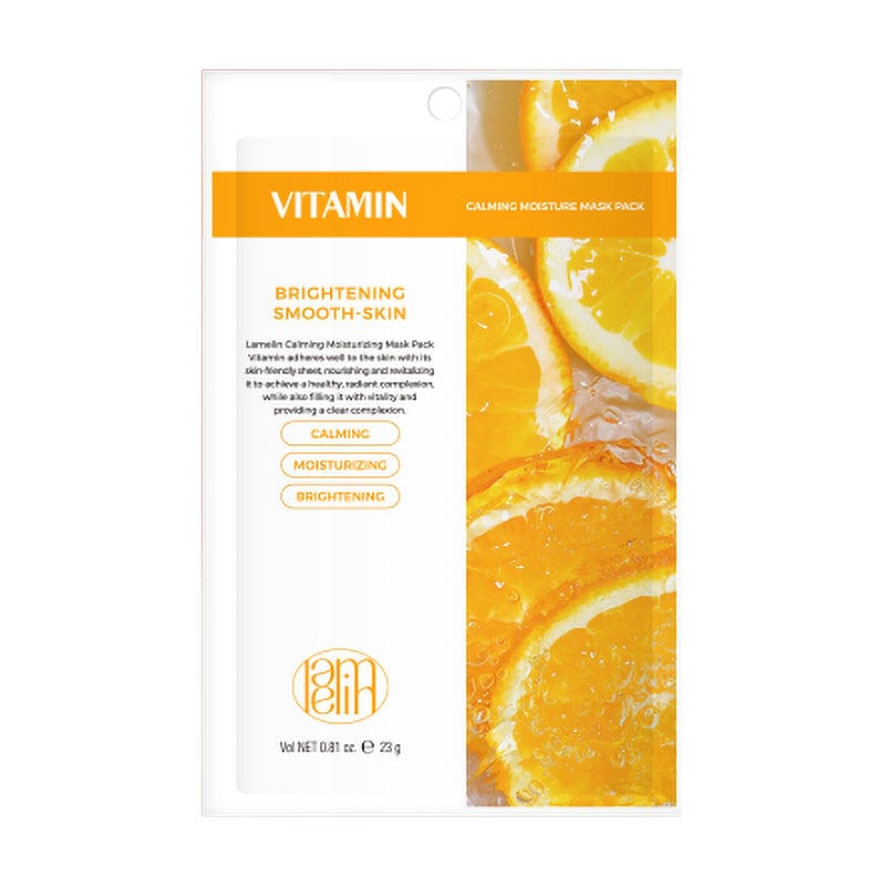 Тканинна маска для обличчя Lamelin Calming Moisture Mask Pack Vitamin, 23 г