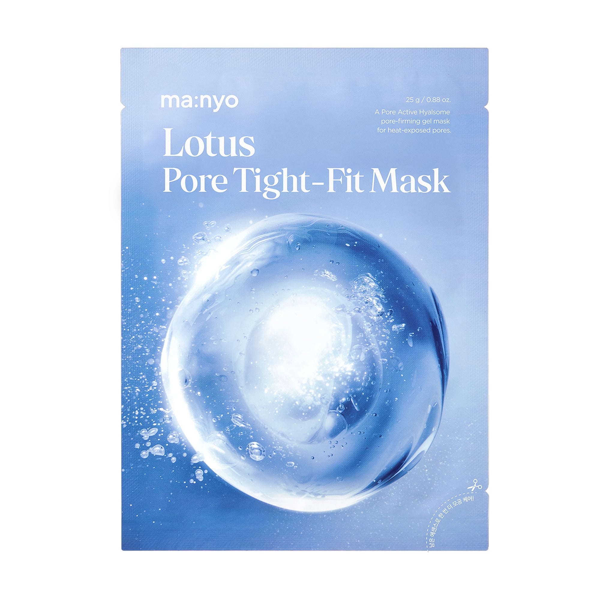 Тканинна маска для обличчя Manyo Lotus Pore Tight-Fit Mask для звуження пор, 25 г