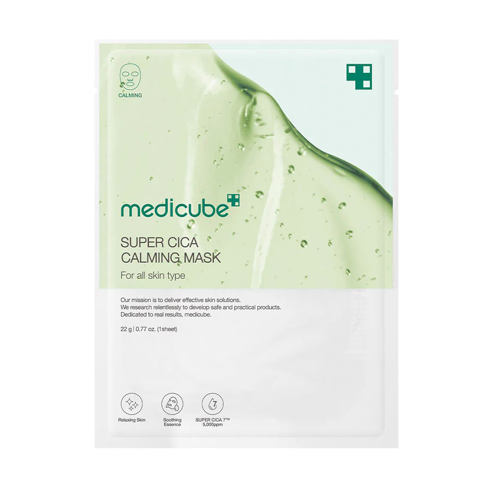 Тканинна маска для обличчя Medicube Super Cica Calming Mask з центеллою, 22 г