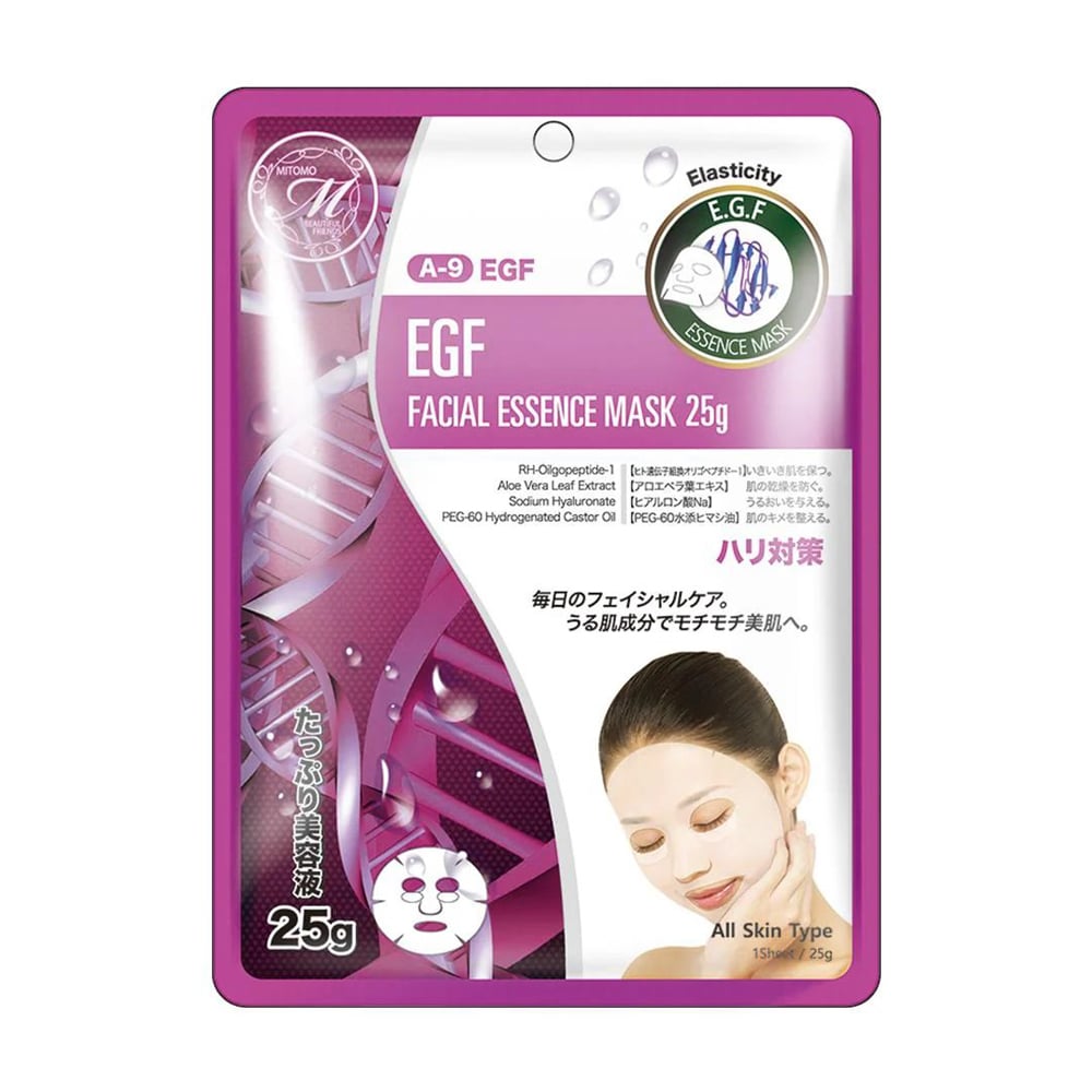 Тканинна маска для обличчя Mitomo 512 EGF Facial Essence Mask з EGF, 25 г