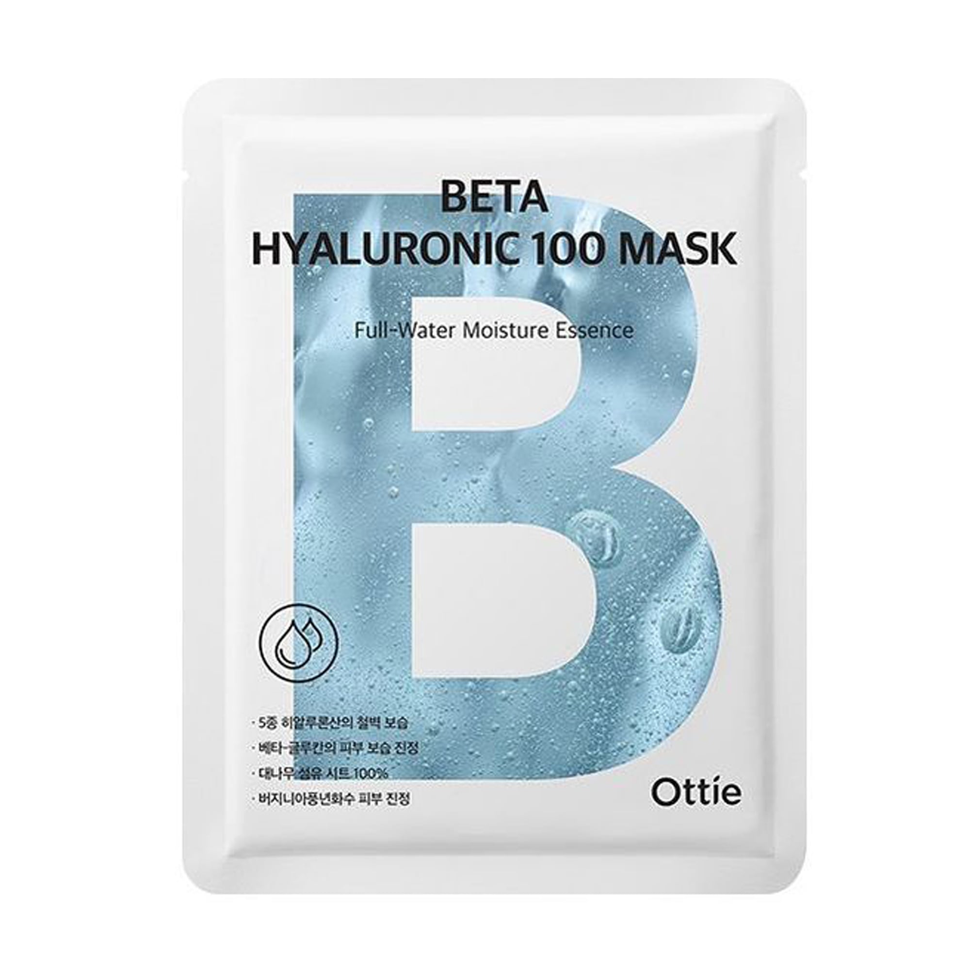 Тканинна маска для обличчя Ottie Beta Hyaluronic 100 Mask, 25 мл