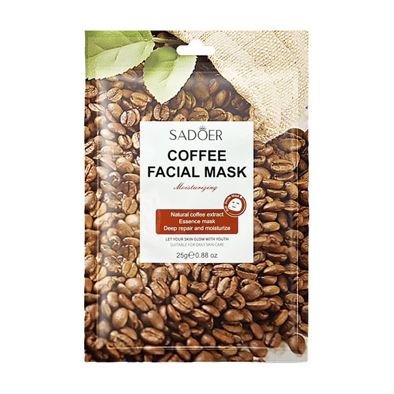 Тканинна маска для обличчя Sadoer Coffee Facial Mask Кава, 25 г