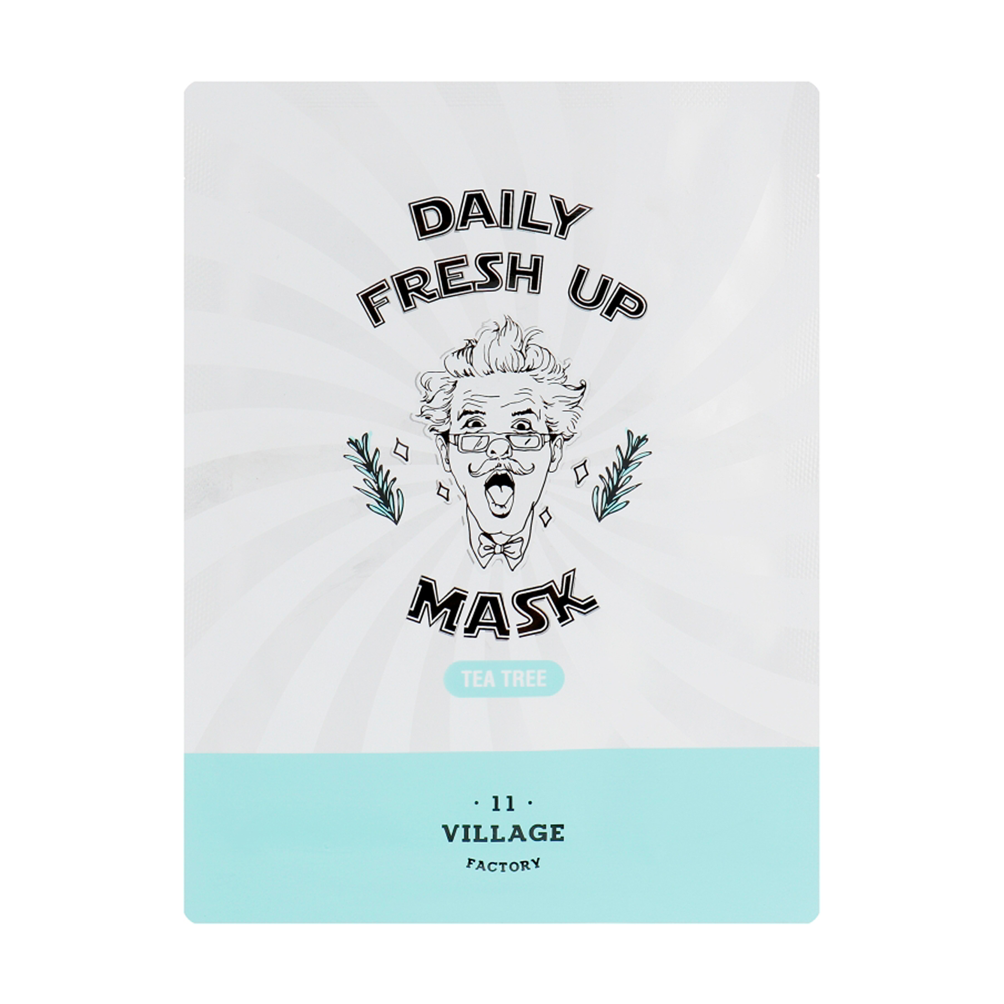 Тканинна маска для обличчя Village 11 Factory Active Clean Sheet Mask Tea Tree Чайне дерево, 23 г