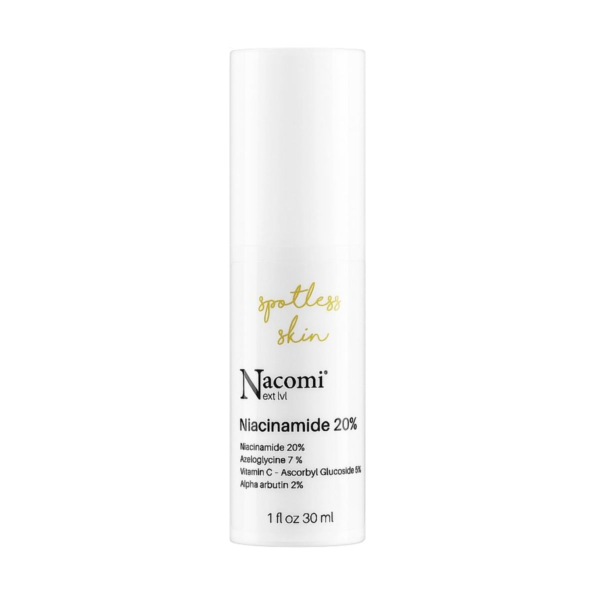 Точкова освітлювальна сироватка для обличчя Nacomi Next Level Niacinamide 20% з ніацинамідом, 30 мл