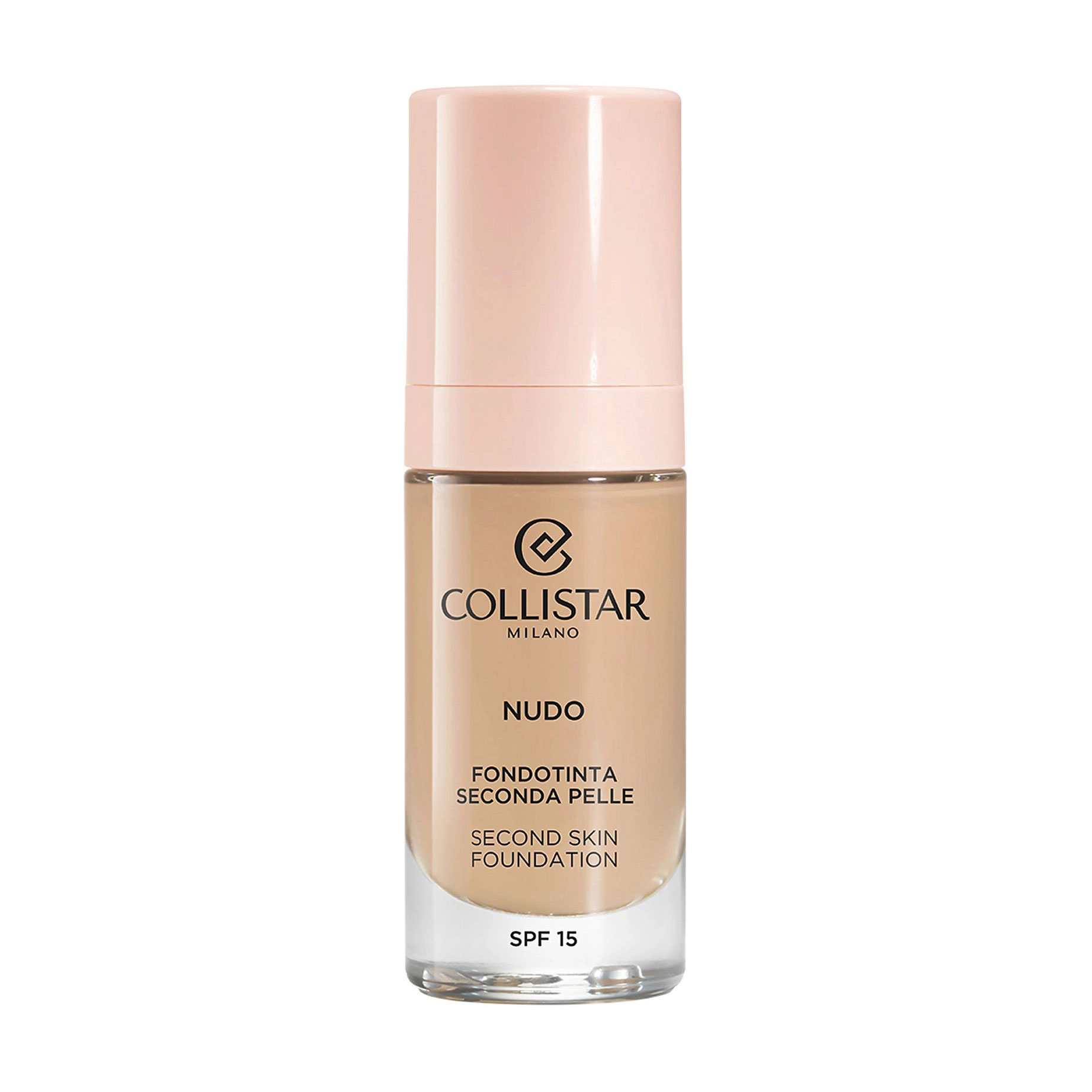 Тональна основа для обличчя Collistar Nudo Second Skin Foundation, SPF 15, 2R Beige Rosato, 30 мл