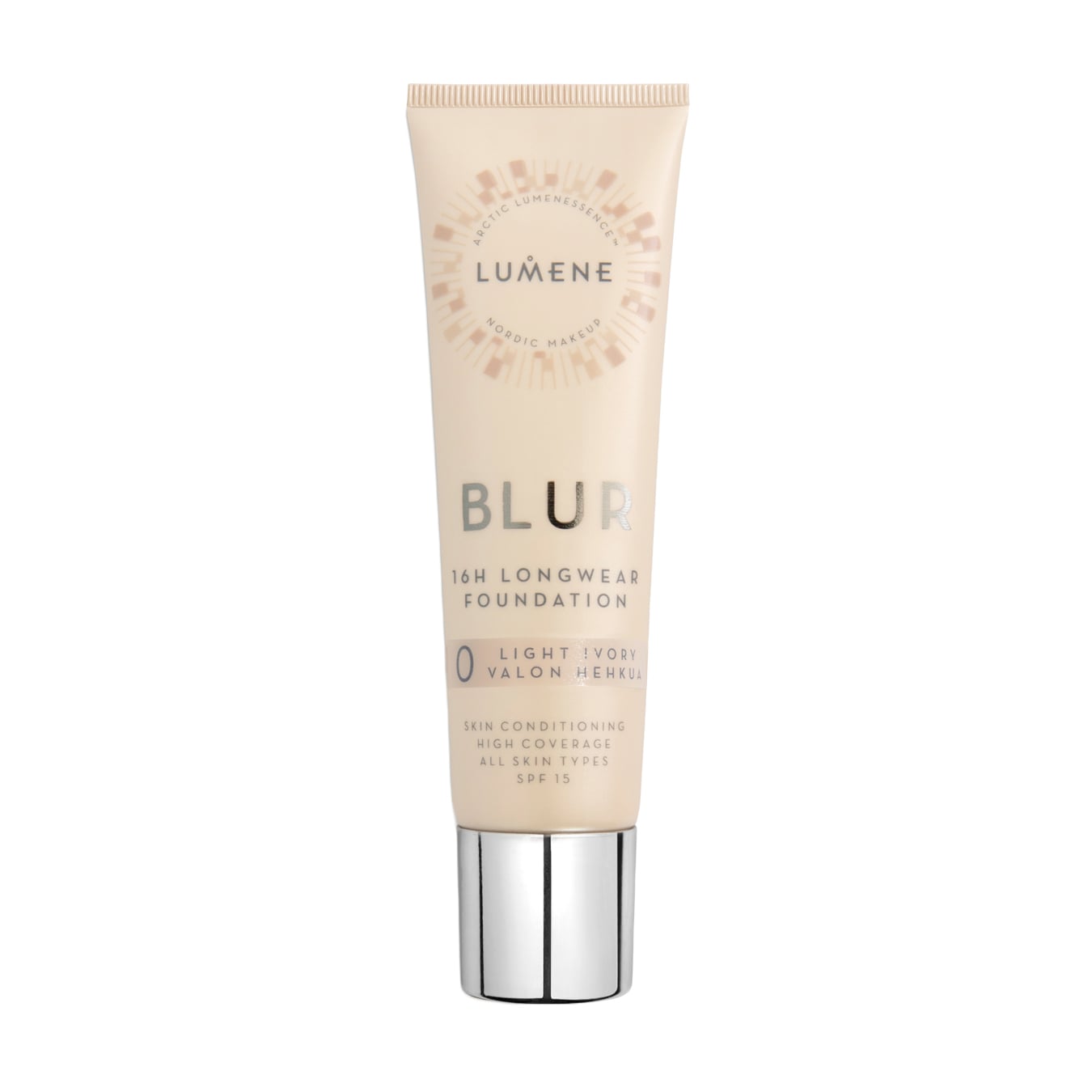 Тональна основа для обличчя Lumene Blur 16H Longwear Foundation SPF15, 0 Light Ivory, 30 мл