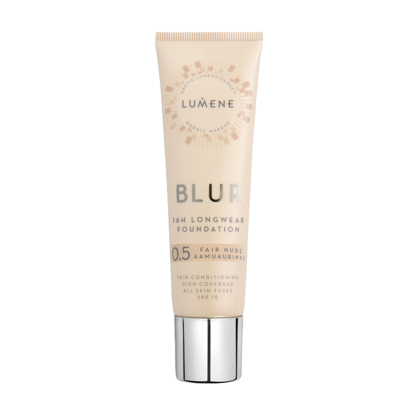 Тональна основа для обличчя Lumene Blur 16H Longwear Foundation SPF15, 0.5 Fair Nude, 30 мл