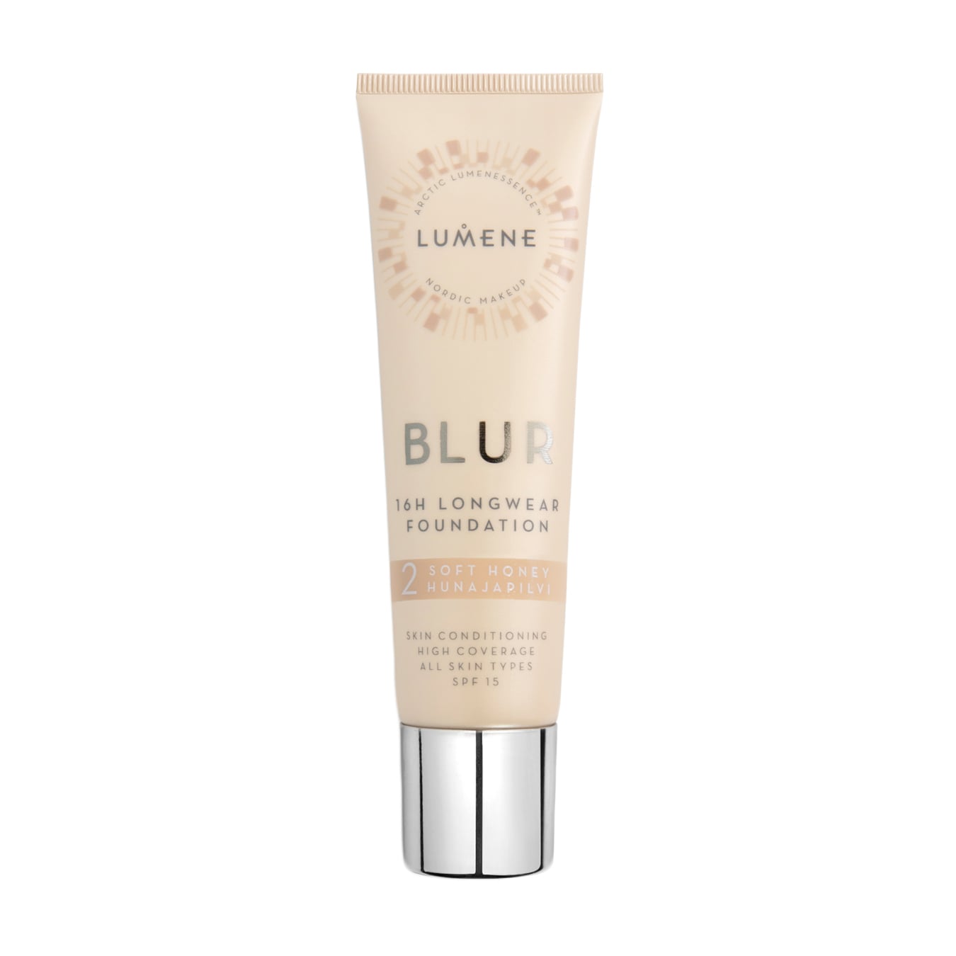 Тональна основа для обличчя Lumene Blur 16H Longwear Foundation SPF15, 2 Soft Honey, 30 мл