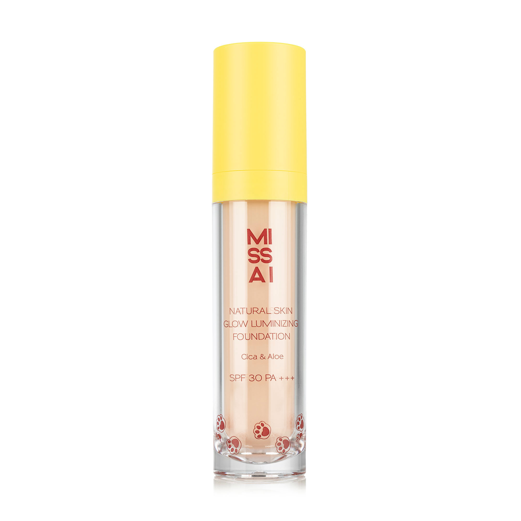 Тональна основа для обличчя Missai Natural Skin Glow Luminizing Foundation SPF 30 PA+++, тон 01, 30 г